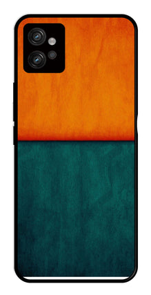 Orange Green Pattern Metal Mobile Case for Moto G32