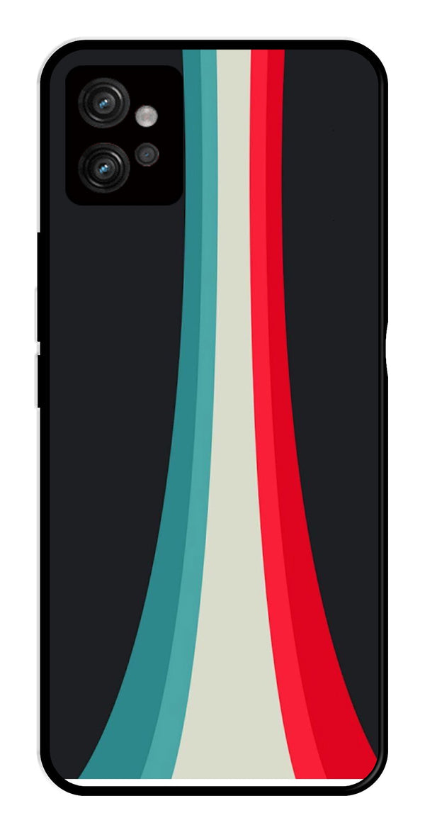 Modern Art Colorful Metal Mobile Case for Moto G32   (Design No -48)