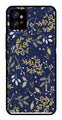 Floral Pattern  Metal Mobile Case for Moto G32   (Design No -52)