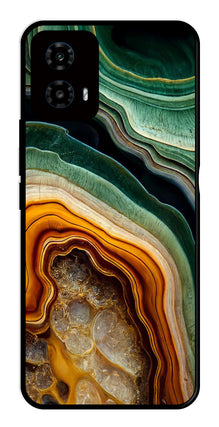 Marble Design Metal Mobile Case for Moto G34