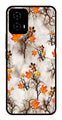 Autumn leaves Metal Mobile Case for Moto G34   (Design No -55)