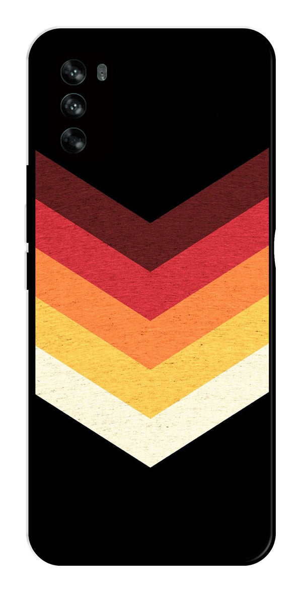 MultiColor Arrow Metal Mobile Case for Moto G62   (Design No -04)