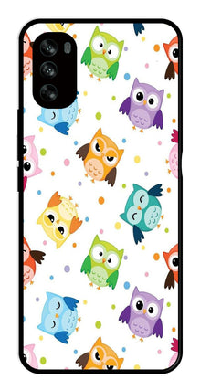 Owls Pattern Metal Mobile Case for Moto G62