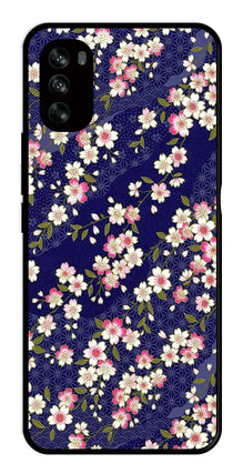 Flower Design Metal Mobile Case for Moto G62