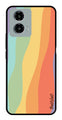 Muted Rainbow Metal Mobile Case for Moto G13 (Design No -02)