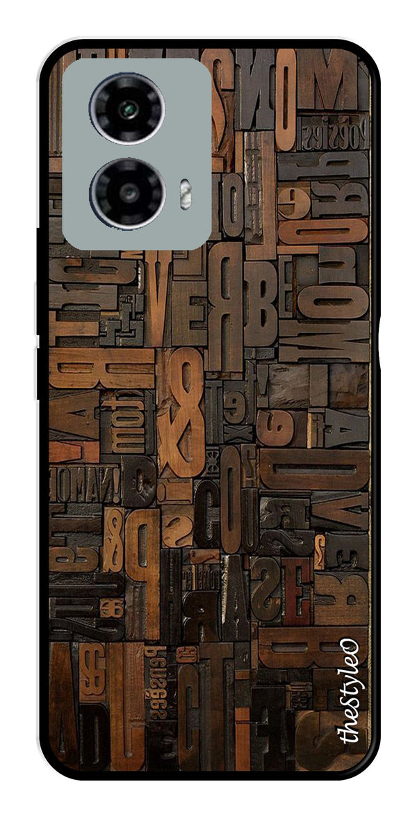 Muted Rainbow Metal Mobile Case for Moto G13 (Design No -31)