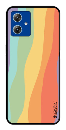 Muted Rainbow Metal Mobile Case for Moto G14