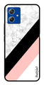 Pink Pattern Metal Mobile Case for Moto G14 (Design No -23)