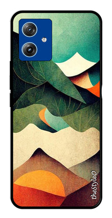 Owl Pattern Metal Mobile Case for Moto G14