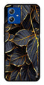 Gold Leaf Metal Mobile Case for Moto G14 (Design No -73)