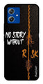 No Story without Risk Metal Mobile Case for Moto G14 (Design No -82)