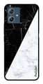 Black White Marble Design Metal Mobile Case for Moto G64 5G (Design No -09)