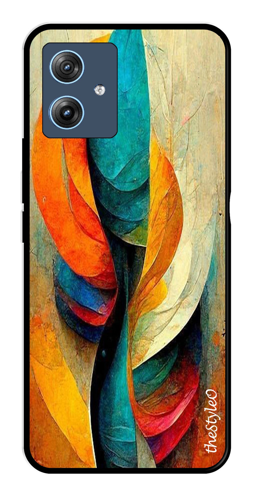 Modern Art Metal Mobile Case for Moto G64 5G (Design No -11)