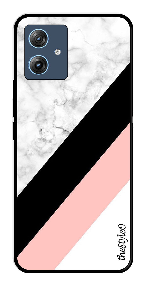 Pink Pattern Metal Mobile Case for Moto G64 5G (Design No -23)