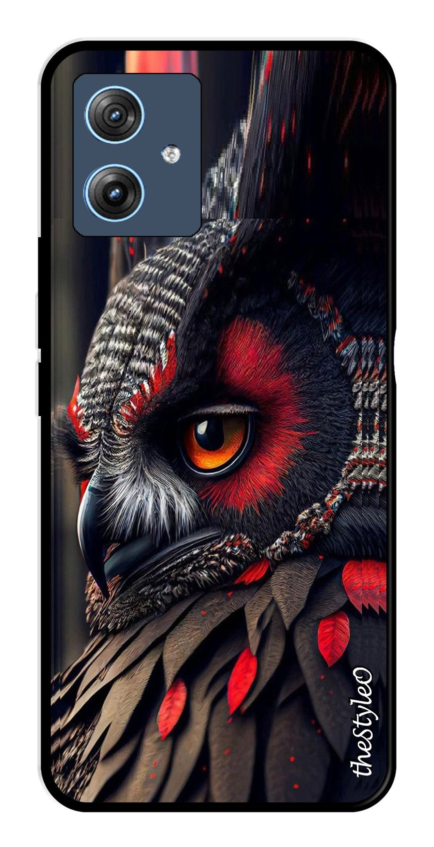 Flower Design Metal Mobile Case for Moto G64 5G (Design No -25)