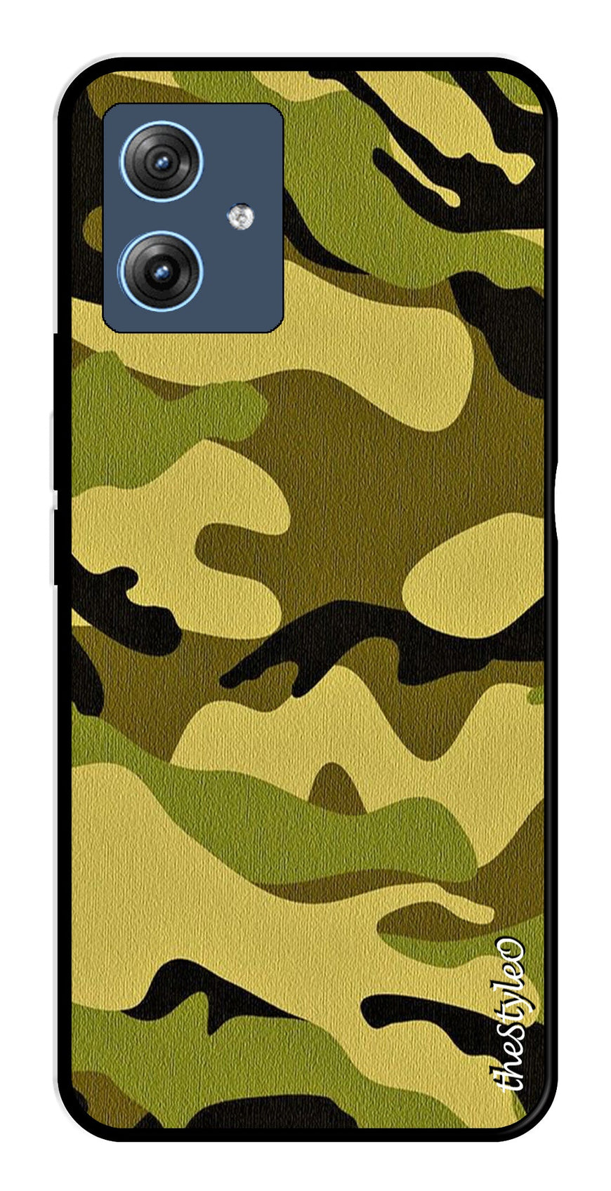 Blue Marble Metal Mobile Case for Moto G64 5G (Design No -34)