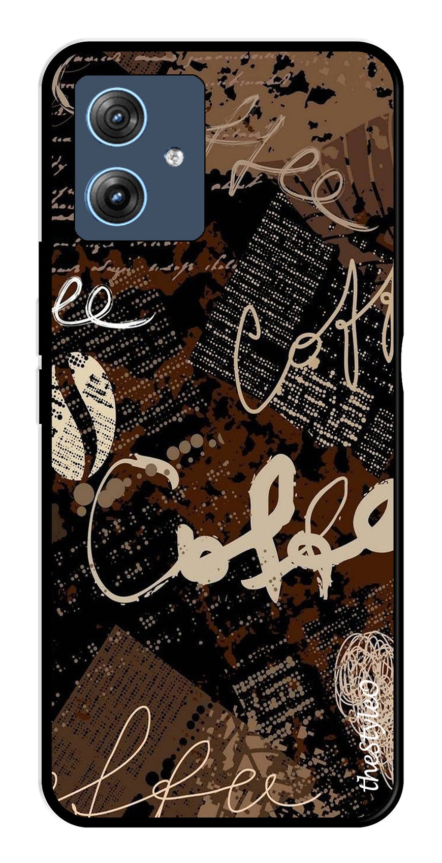 Marble Pattern Metal Mobile Case for Moto G64 5G (Design No -36)