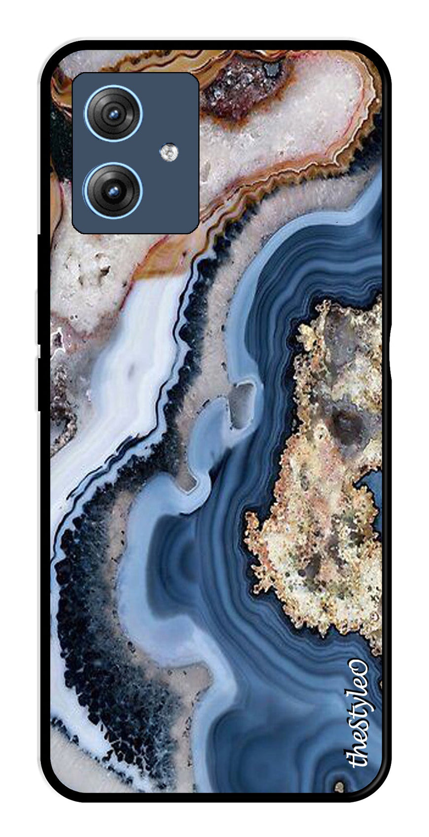 Floral Pattern Metal Mobile Case for Moto G64 5G (Design No -52)