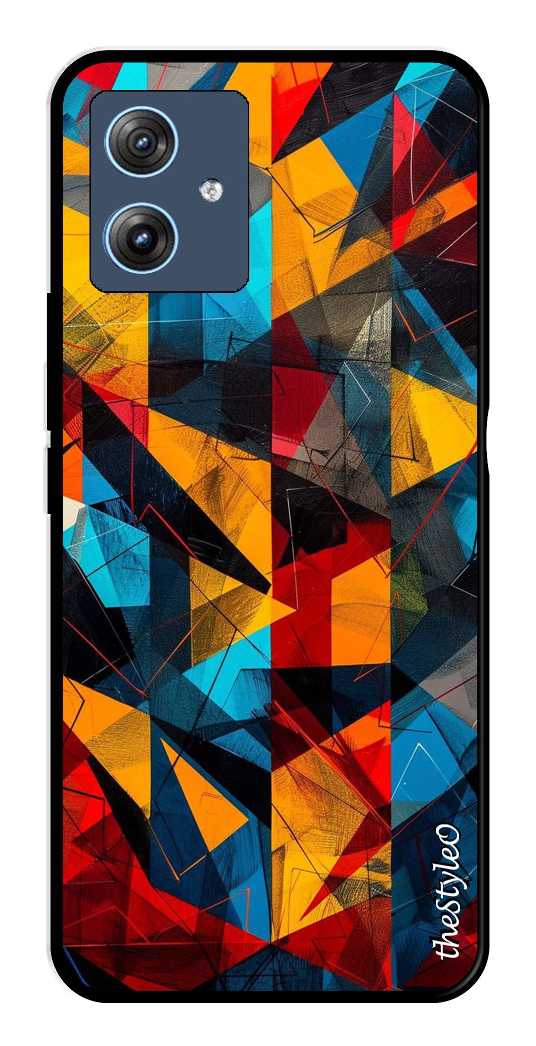 Abstract Art Metal Mobile Case for Moto G64 5G (Design No -57)