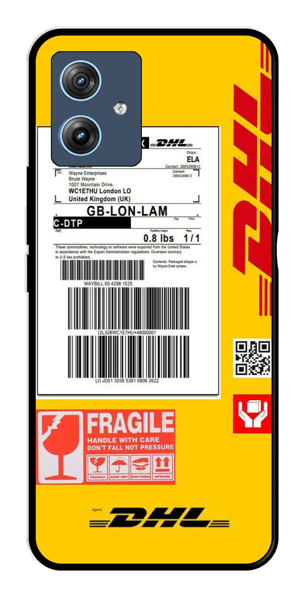 DHL Label Metal Mobile Case for Moto G64 5G (Design No -61)