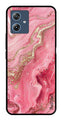 Pink Marble Metal Mobile Case for Moto G64 5G (Design No -66)