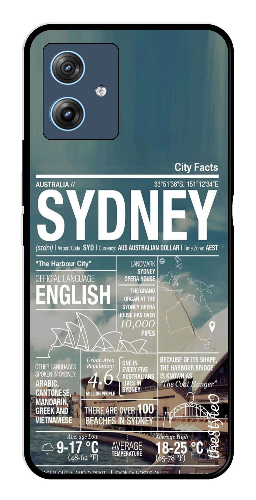 Sydney Metal Mobile Case for Moto G64 5G (Design No -69)