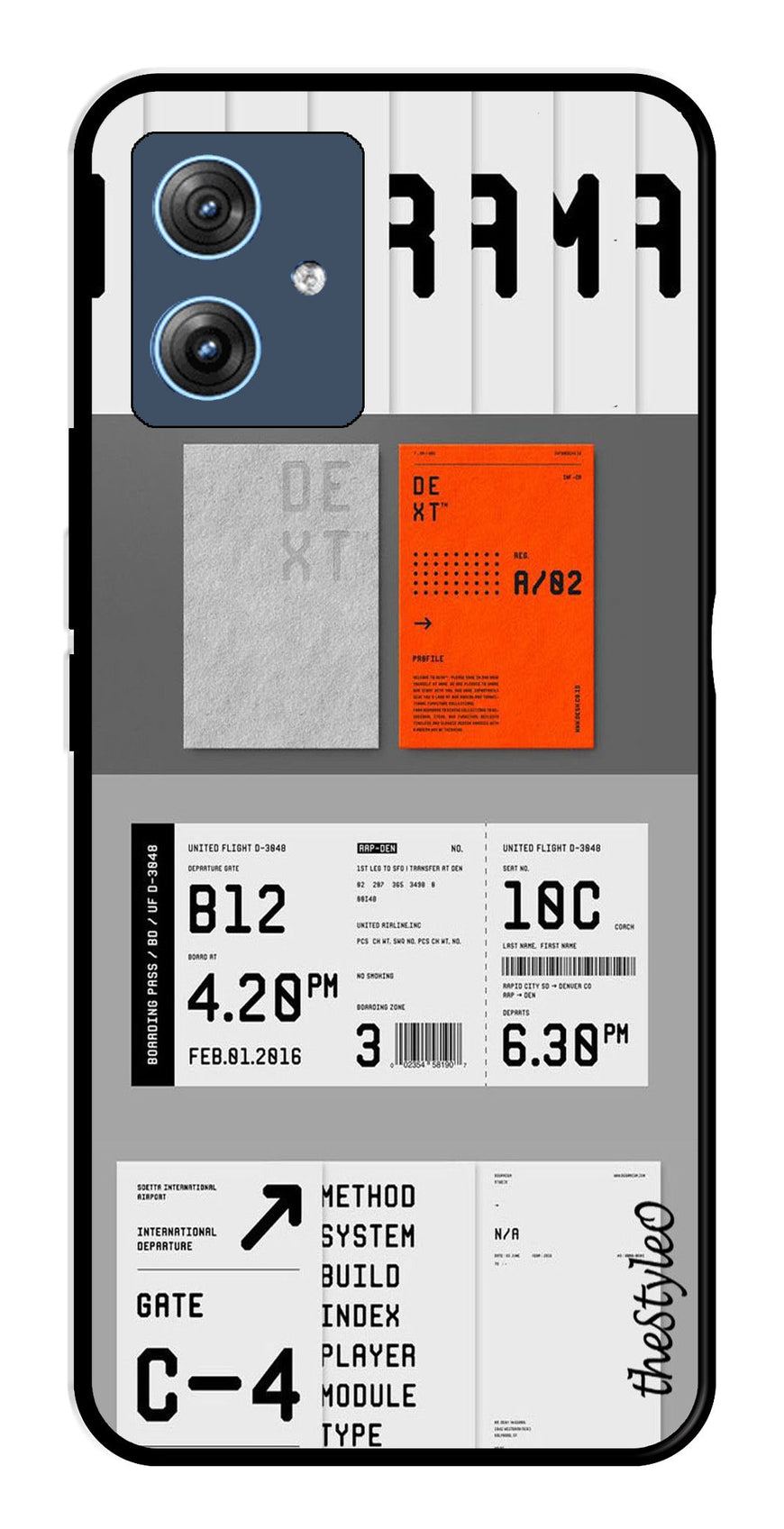 Monorama Metal Mobile Case for Moto G64 5G (Design No -80)