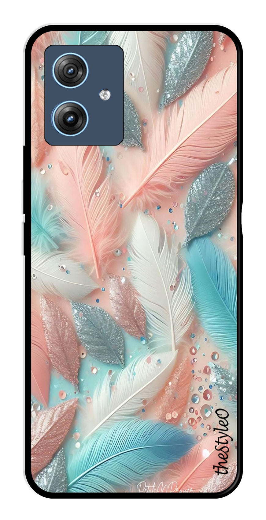 Feather Metal Mobile Case for Moto G64 5G (Design No -84)