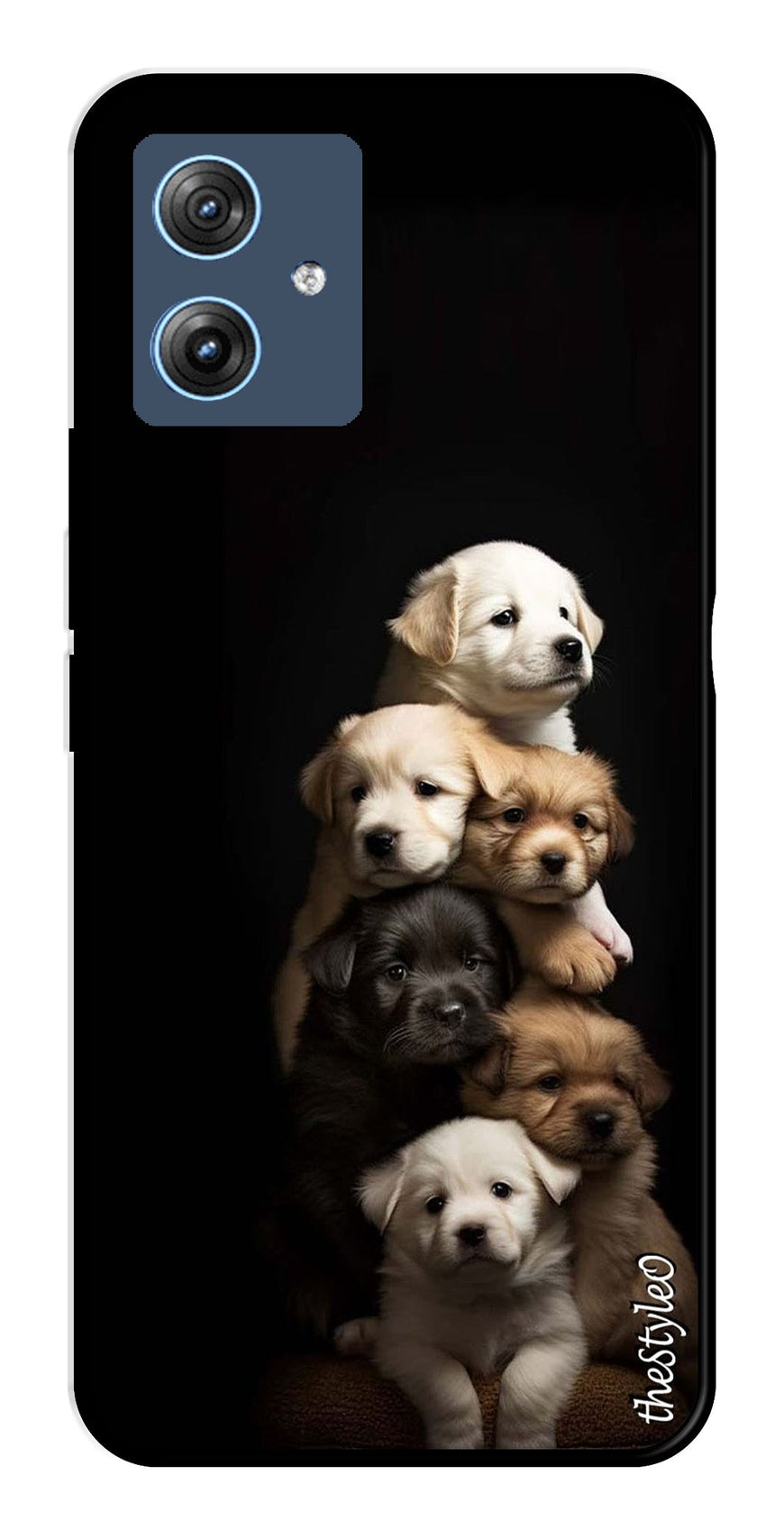 Dog lovers Metal Mobile Case for Moto G64 5G (Design No -88)