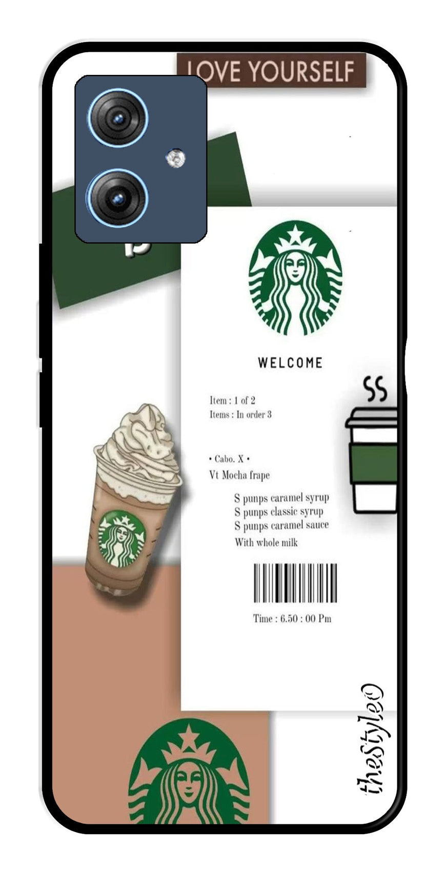 Starbucks Metal Mobile Case for Moto G64 5G (Design No -91)