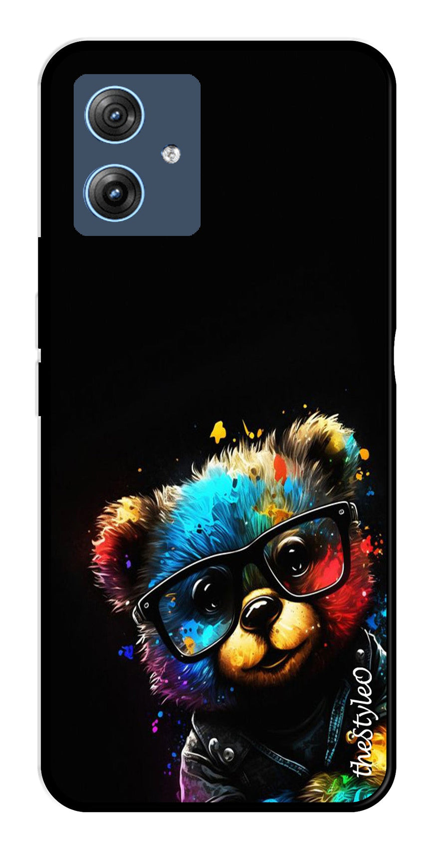 Teddy Bear Metal Mobile Case for Moto G64 5G (Design No -94)