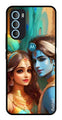 Lord Radha Krishna Metal Mobile Case for Moto G71 5G (Design No -01)