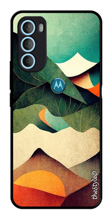 Owl Pattern Metal Mobile Case for Moto G71 5G