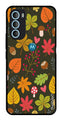 Flower Leaves Design Metal Mobile Case for Moto G71 5G (Design No -50)