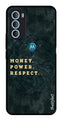 Money Power Respect Metal Mobile Case for Moto G71 5G (Design No -79)