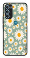 Floral Design Metal Mobile Case for Moto G71 5G (Design No -87)