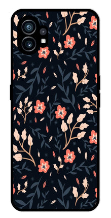 Floral Pattern Metal Mobile Case for Nothing Phone 1