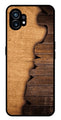 Wooden Design Metal Mobile Case for Nothing Phone 1   (Design No -13)