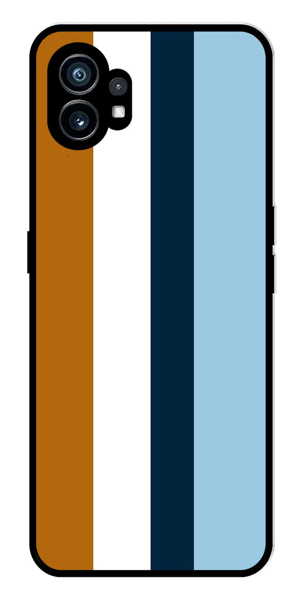 MultiColor Pattern Metal Mobile Case for Nothing Phone 1   (Design No -17)
