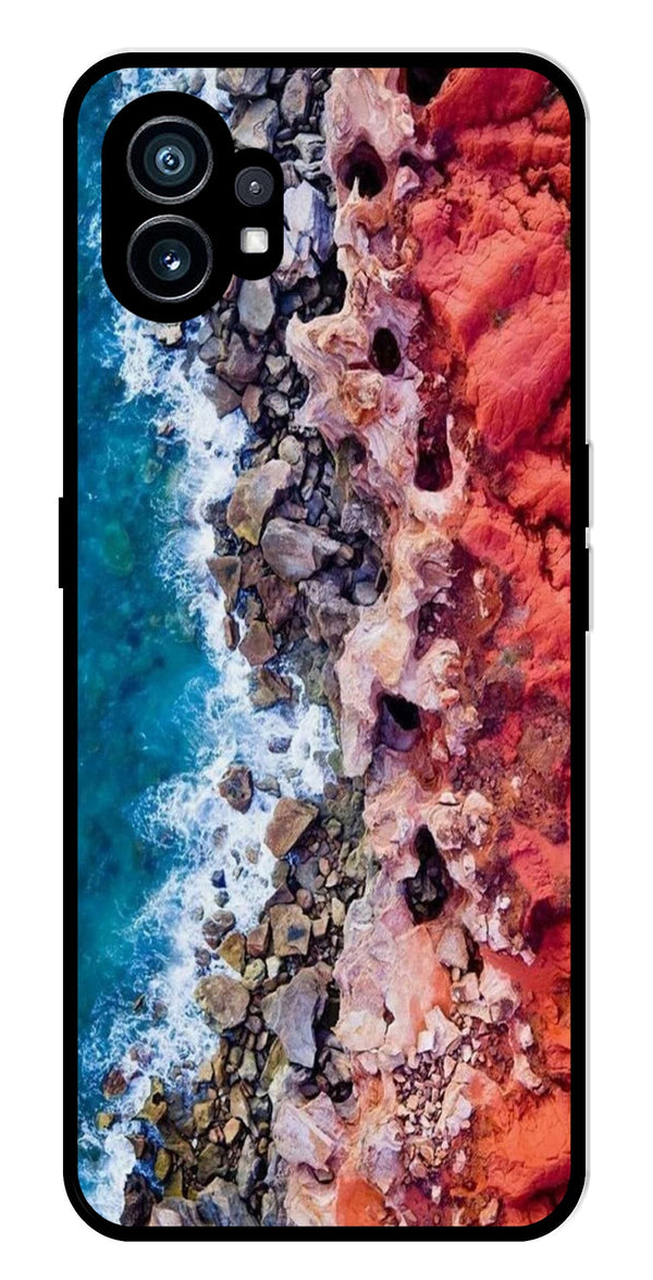 Sea Shore Metal Mobile Case for Nothing Phone 1   (Design No -18)