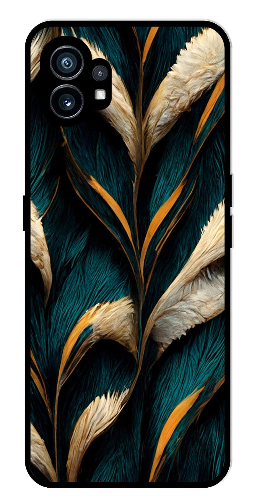 Feathers Metal Mobile Case for Nothing Phone 1   (Design No -30)