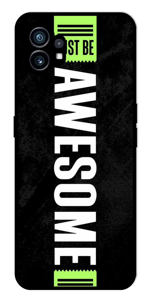 Awesome Metal Mobile Case for Nothing Phone 1   (Design No -33)
