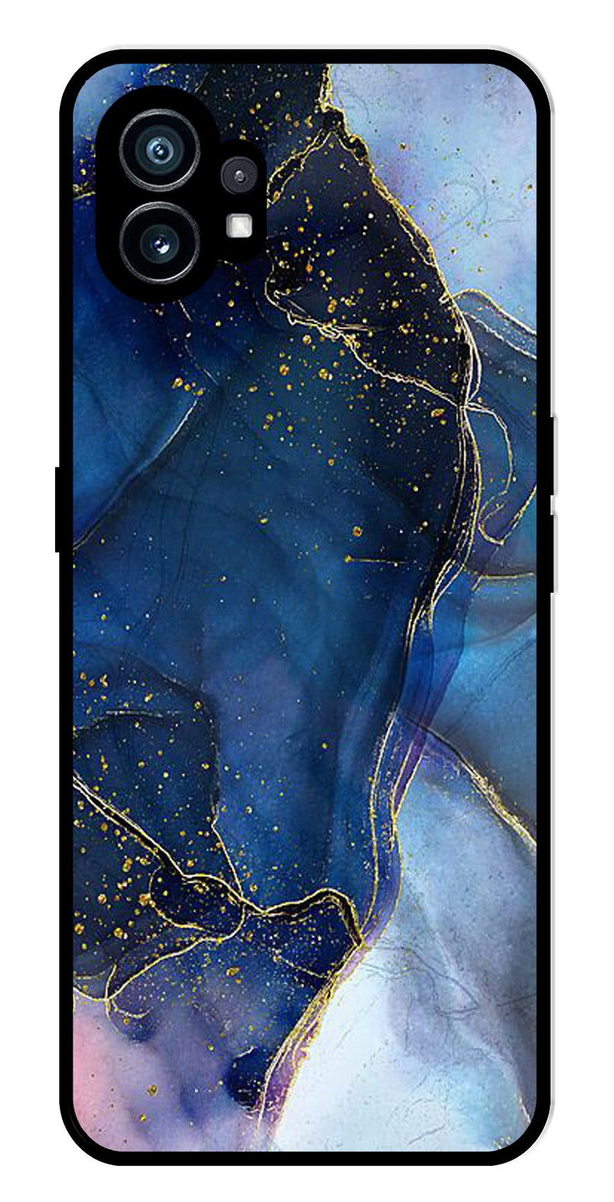 Blue Marble Metal Mobile Case for Nothing Phone 1   (Design No -34)