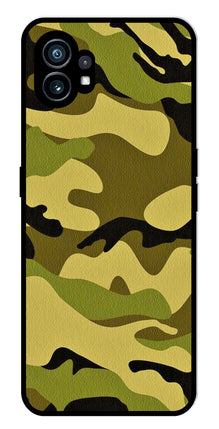 Army Pattern Metal Mobile Case for Nothing Phone 1