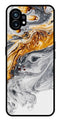 Marble Pattern Metal Mobile Case for Nothing Phone 1   (Design No -36)