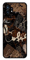 Coffee Pattern Metal Mobile Case for Nothing Phone 1   (Design No -37)