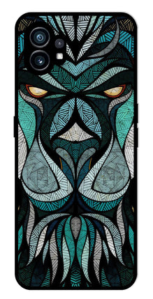 Lion Pattern Metal Mobile Case for Nothing Phone 1