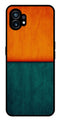 Orange Green Pattern Metal Mobile Case for Nothing Phone 1   (Design No -45)