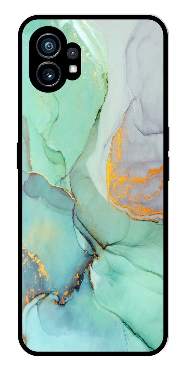 Marble Design Metal Mobile Case for Nothing Phone 1   (Design No -46)