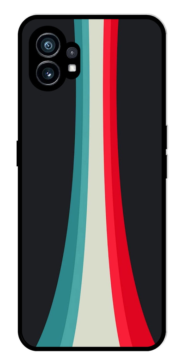 Modern Art Colorful Metal Mobile Case for Nothing Phone 1   (Design No -48)